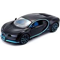 Maisto Bugatti Chiron 531514BK - Maqueta de Coche a Escala 1:24- Puertas móviles- 19 cm- Color Gris